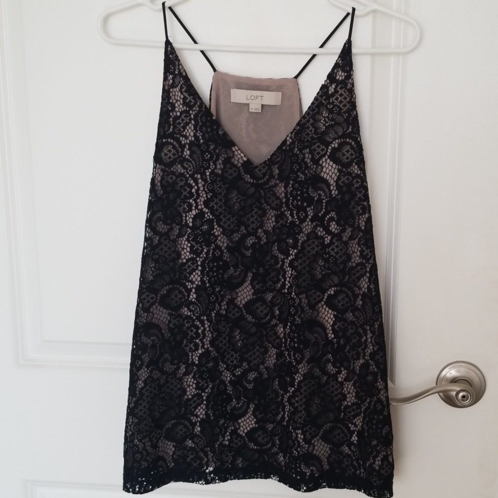 LOFT v-neck lace camisole